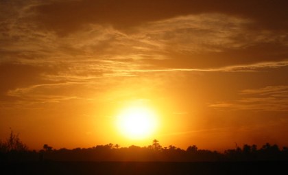 Sonnenuntergang in Kom Ombo